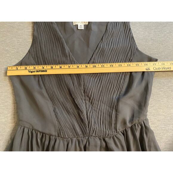 Tevolio Size 10 Gray Evening Cocktail Gown Formal‎ Dress Sleeveless EUC - Picture 4 of 10